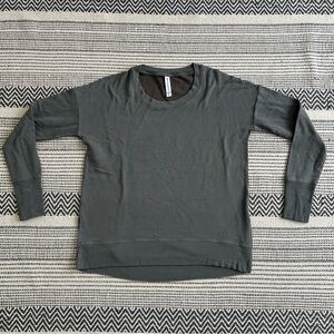 Athleta Charcoal Long Sleeve Top